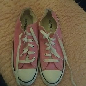 Pink converse sneakers